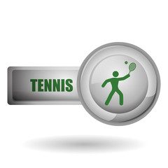 Tennis design. Sport icon. Isolated illustration, editable vector