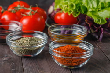 Cooking ingredients background