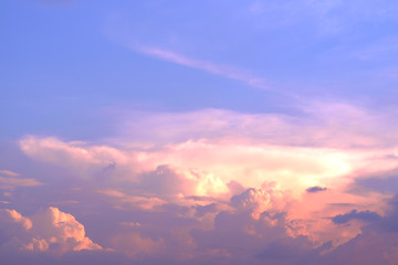 Fototapeta premium Sky and clouds / Sky and clouds at sunset.