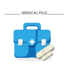 Medical care design. Health care icon. Isolated illustration