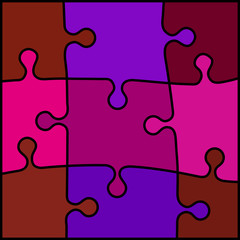abstract colored puzzle background