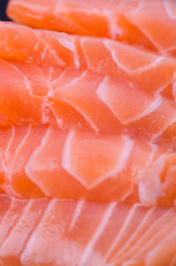 Salmon raw sashimi