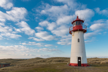 Fototapeta na wymiar Small Sylt lighthouse