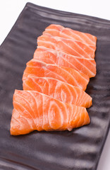Salmon raw sashimi