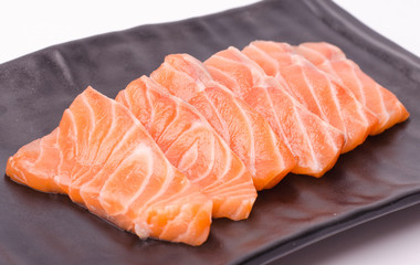 Salmon raw sashimi