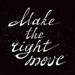 Hand drawn lettering design. Conceptual handwritten phrase.