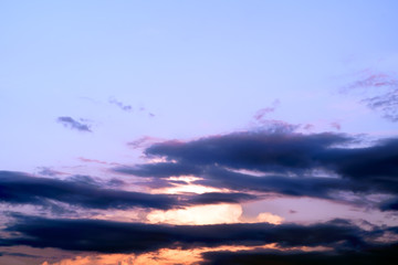 Sky and clouds / Sky and clouds at sunset.