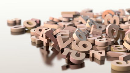 scattered numbers