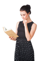  Pretty girl with book
