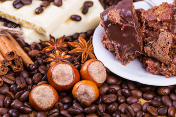 still life with chocolate and coffee