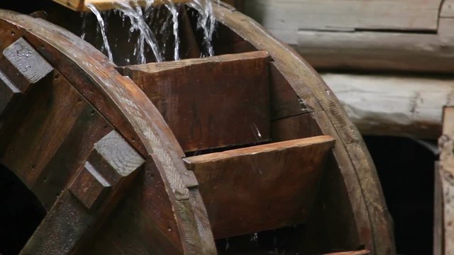 Water mill close up