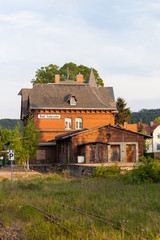 Fototapeta na wymiar Bahnhof Bad Suderode Harz