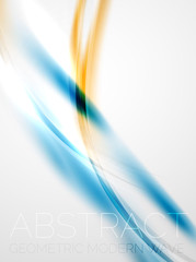 Modern curve stripes template