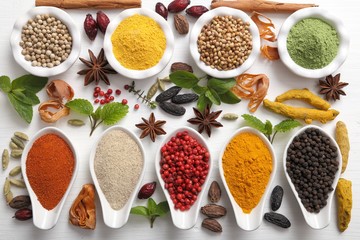 Spices and herbs.