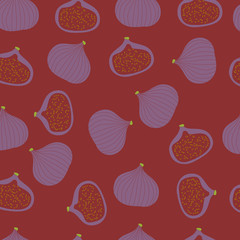 Fig seamless pattern.