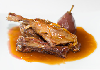 duck with pears