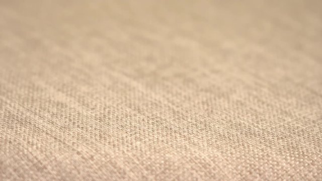 blank jute canvas background (dolly shot)