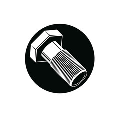 Repair idea design element, 3d bolt, vector illustration