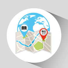 location on map design 