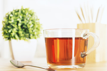 Teacup and plant