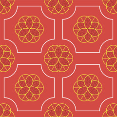 abstract ethnic seamless background. Colorful tile