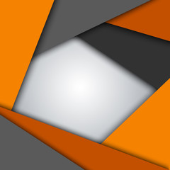 Abstract orange gray triangles background