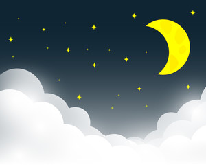 Obraz na płótnie Canvas Vector night sky background 