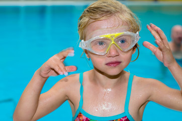 Naklejka premium in the swimming pool