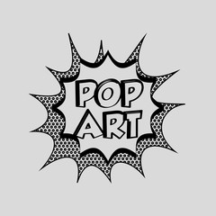 pop art comic design 