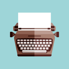 retro typewriter design 