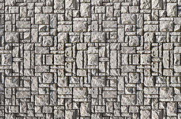 Texture of a wall built of granite stones