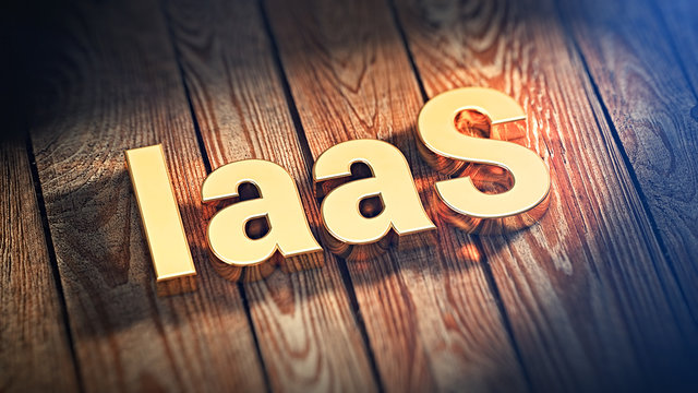 Acronym IaaS On Wood Planks