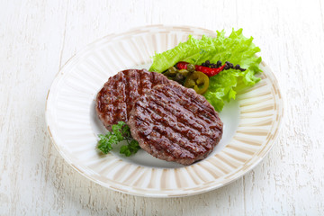 Grilled burger cutlet