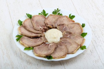 Pork tongue