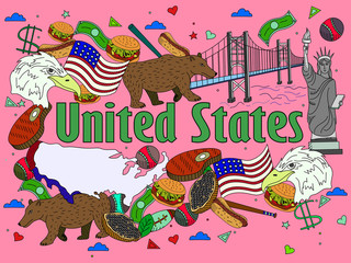 United States vector illustration