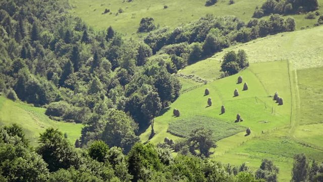Mountain valley landscape background