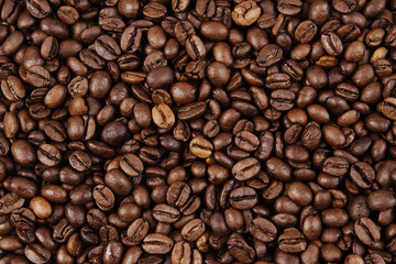 Naklejka premium Ziarna kawy
