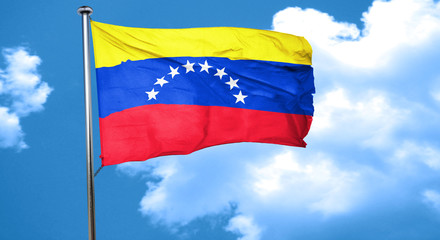 Venezuela flag waving in the wind