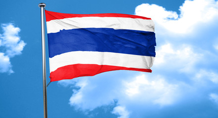 Thailand flag waving in the wind