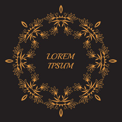 Floral monogram template