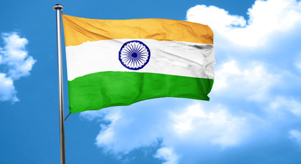 India flag waving in the wind