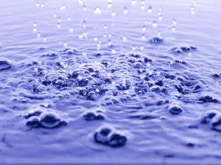 Naklejka na ściany i meble blue water droplets