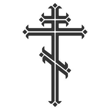 Ornamental orthodox cross. 