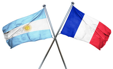 Argentina flag  combined with france flag