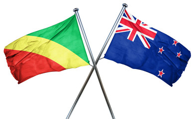 Congo flag  combined with new zealand flag