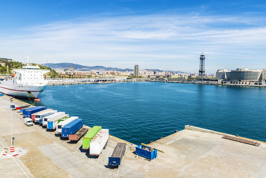 Barcelona harbor view