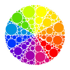 Color wheel or color circle 