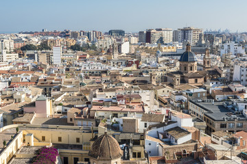 Fototapeta na wymiar Panoramic view of the Valencia. Spain.