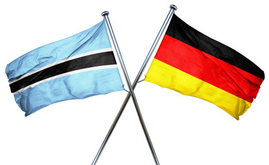 Botswana flag  combined with germany flag
