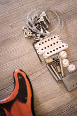 Vintage electric guitar spare parts